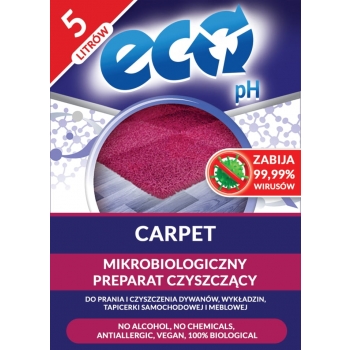 Eco-pH Wykładziny - koncentrat do czyszczenia dywanów, wykładzin, tapicerek i obić - 5L